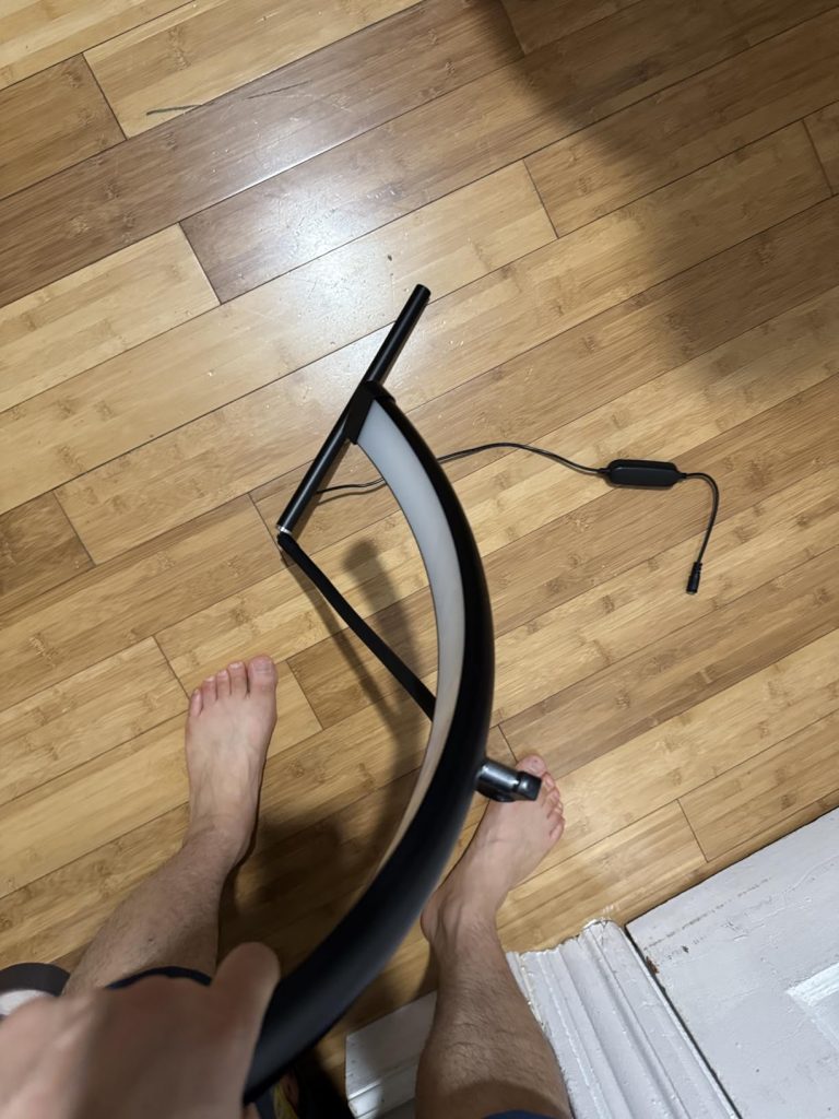 Adjustable Gooseneck Half Moon LED Floor Lamp