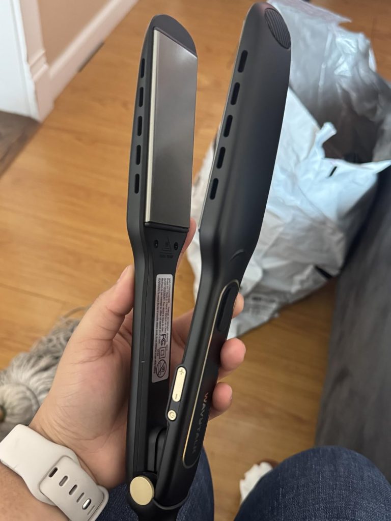 Wavytalk Hair Straightener, 1.7 Inch Wide Vent Titanium Flat Iron