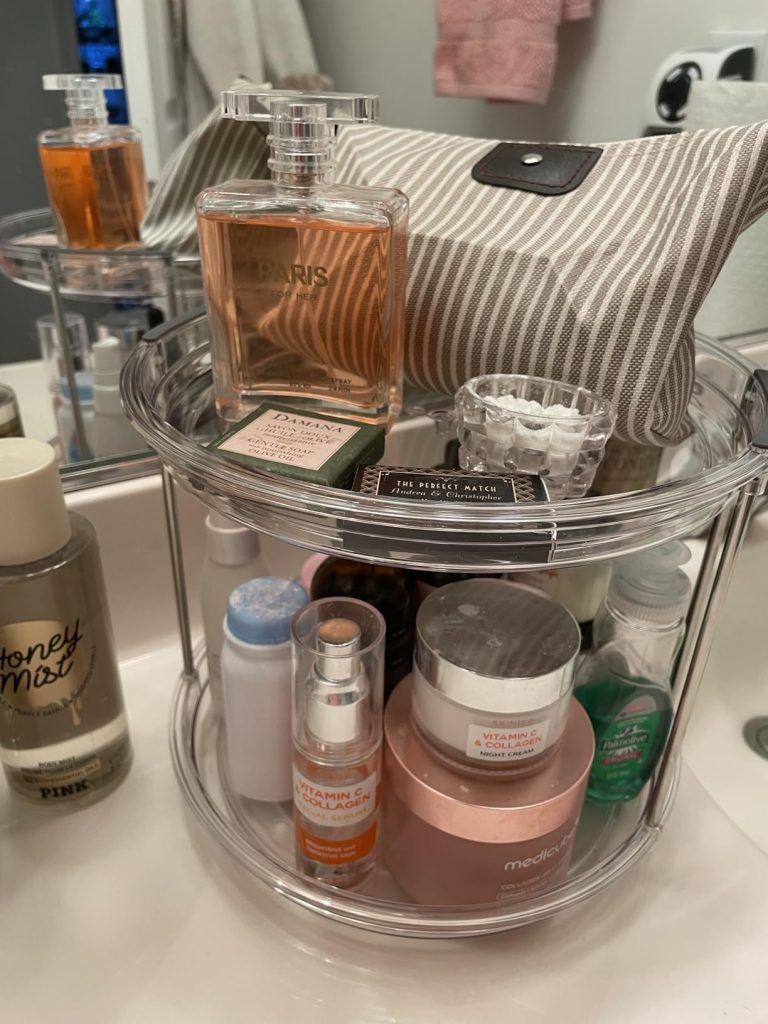 LAMU 10.6in Rotating Makeup Organizer for Vanity