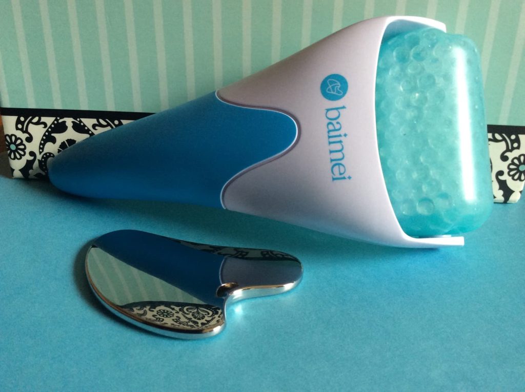 BAIMEI IcyMe Cryotherapy Ice Roller and Gua Sha Facial Tools for Skin Care