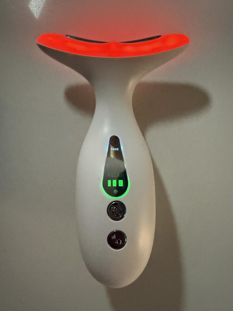 Facial & Neck Massager – Skin Firming & LED Light Therapy Tool