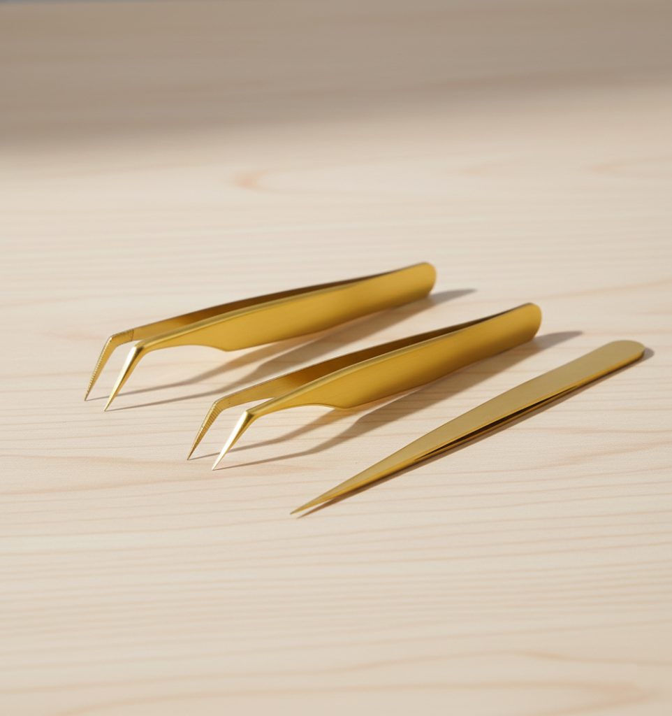 Lash Tweezers Set for Eyelash Extensions