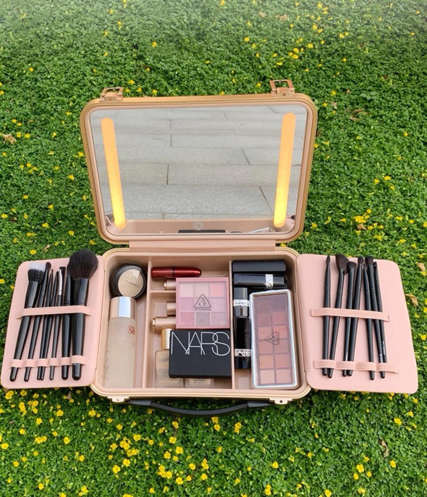 BEAUTY CASE Makeup Case with 4K LED Mirror