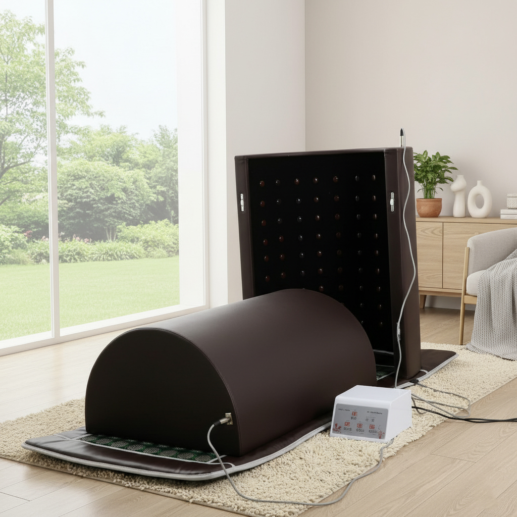 Portable Sauna Dome with Infrared Heating Mat