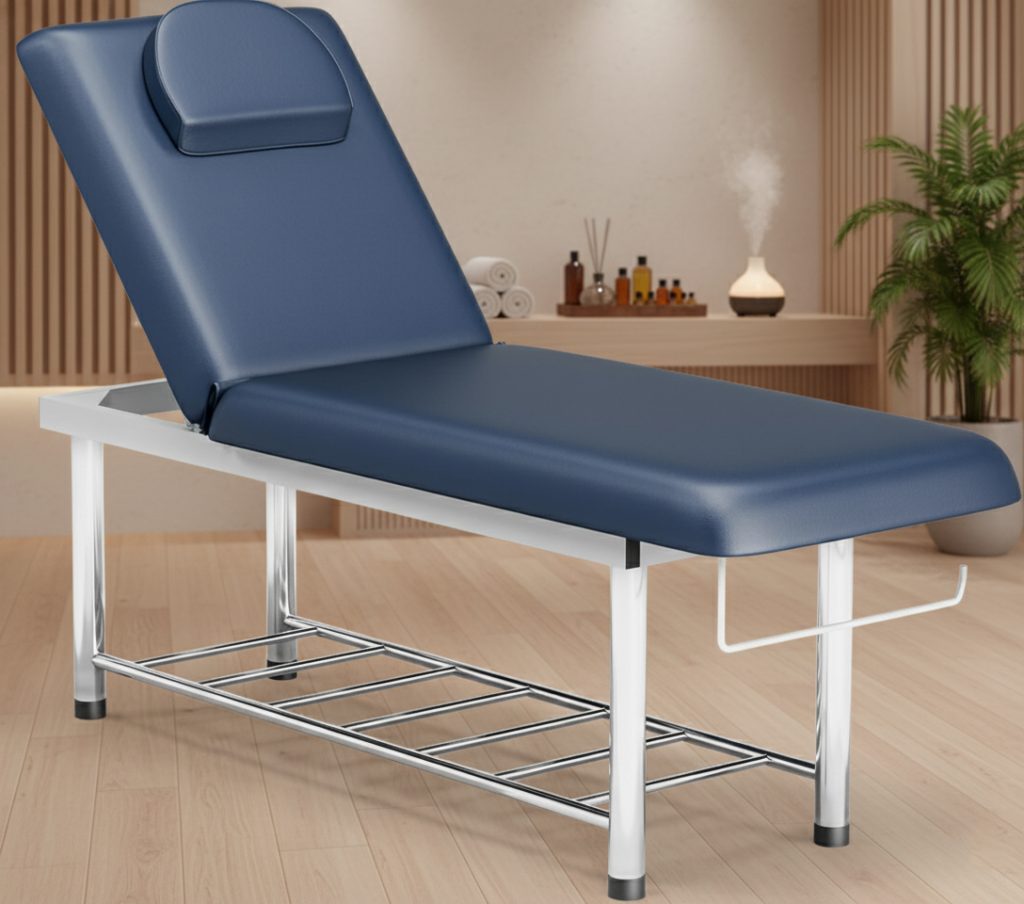 SyyBhb Professional Stationary Wooden Massage Table with Storage