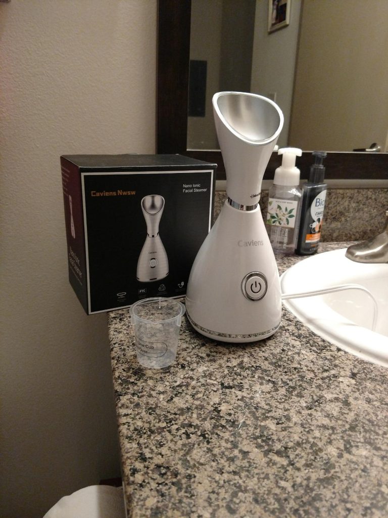 Facial Steamer with Stainless Steel Skin Kit and Hair Band