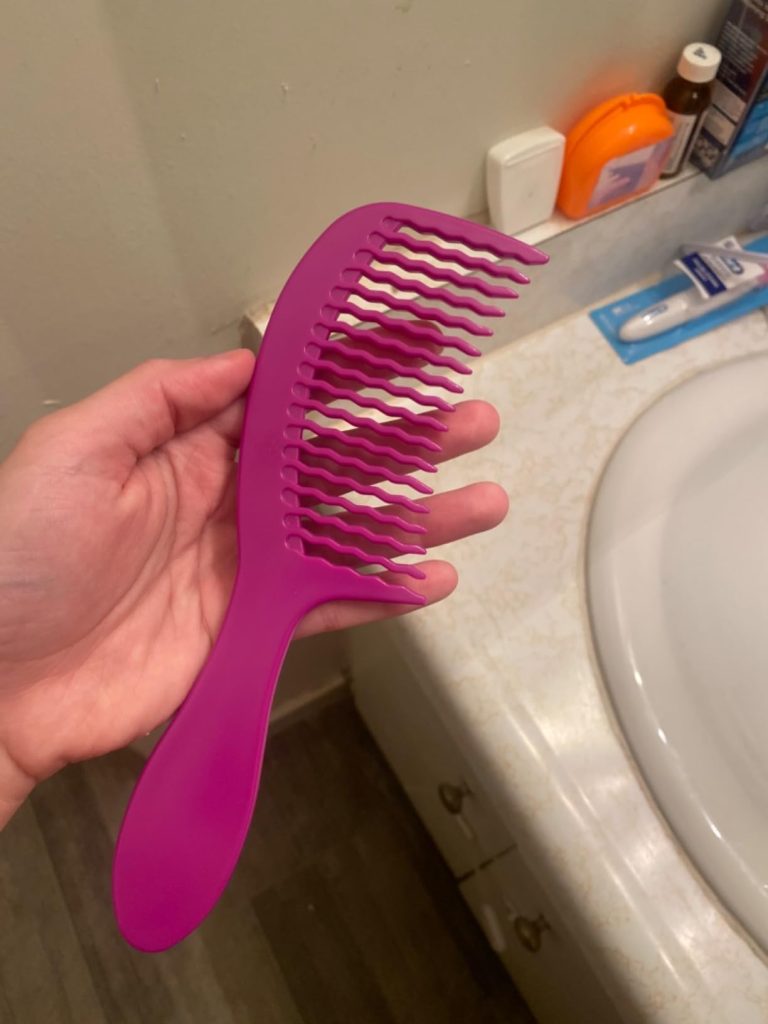 Wet Brush Detangling Comb – Wide Tooth Hair Detangler