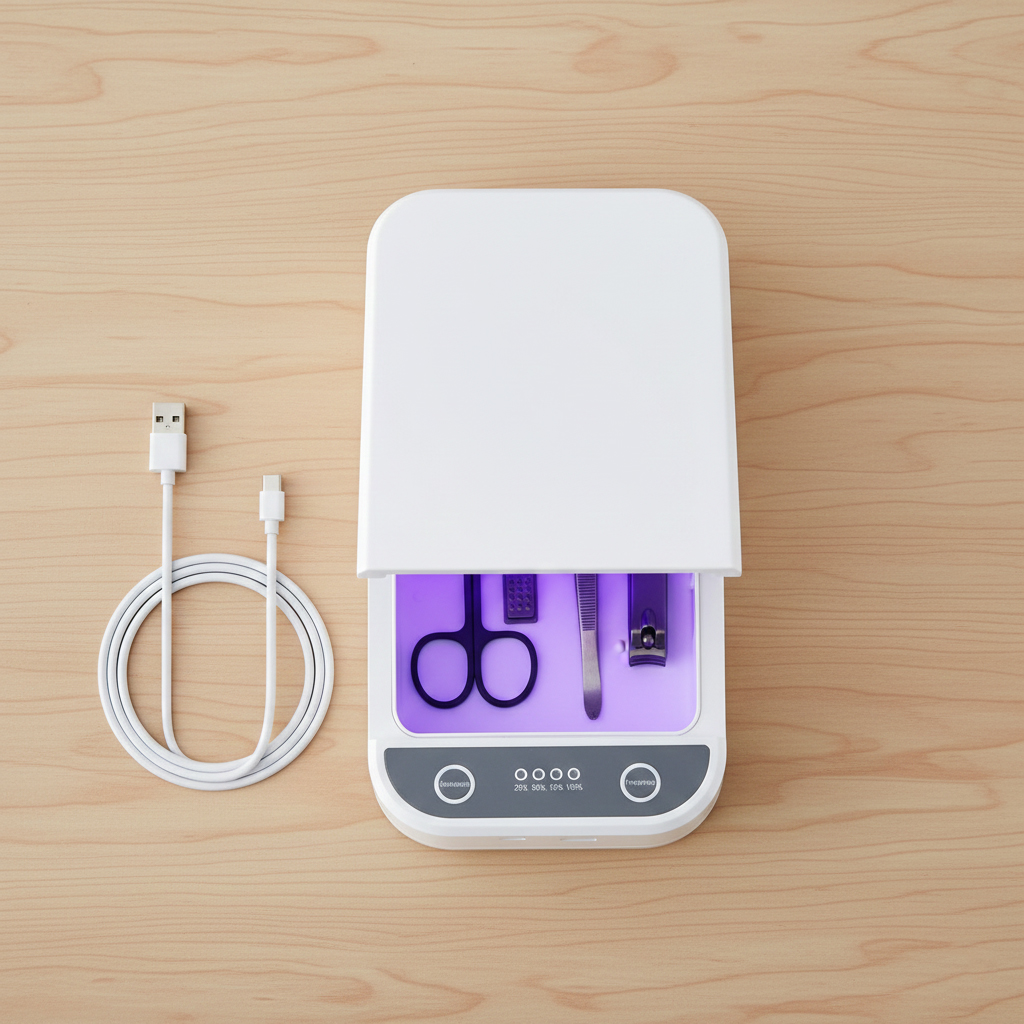 Nail Tool Sterilizer with Blue Light for Beauty Tools