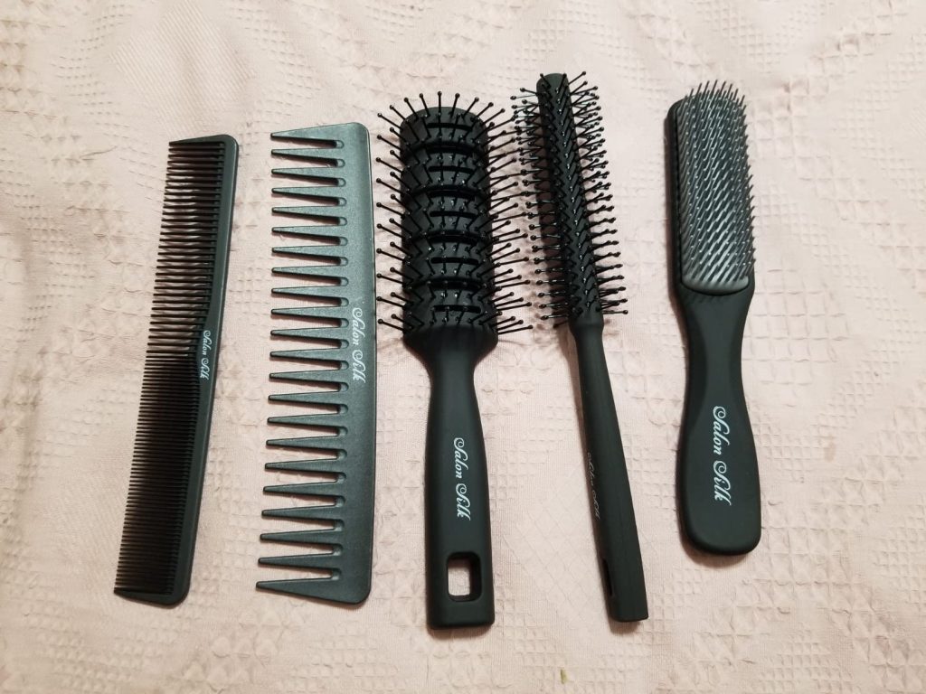 SalonSilk Hair Brush & Styling Comb Set for Men