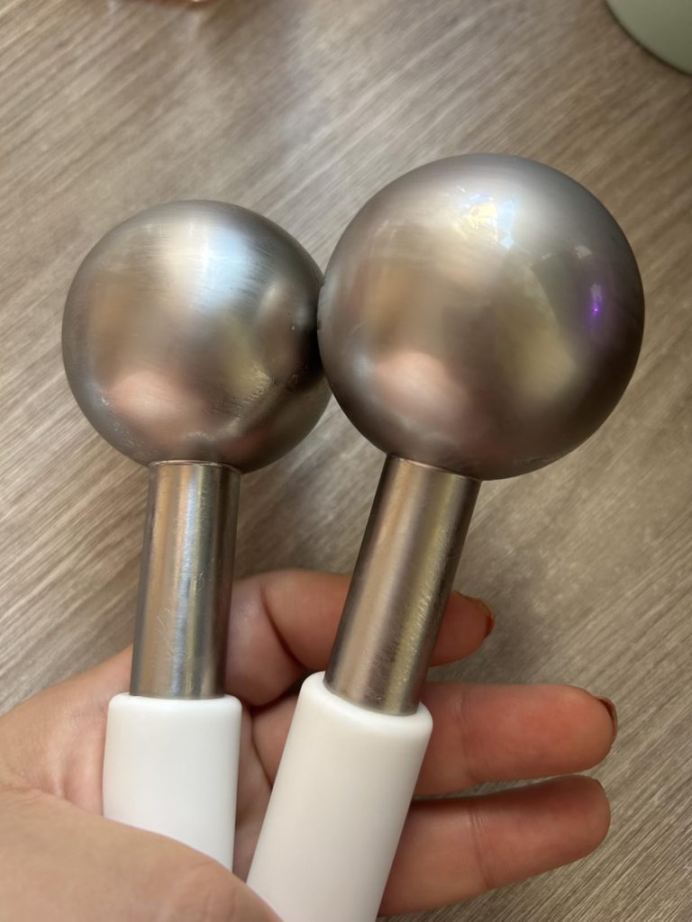 Ice Globes for Face & Eyes, Unbreakable Stainless Steel Cryo Sticks