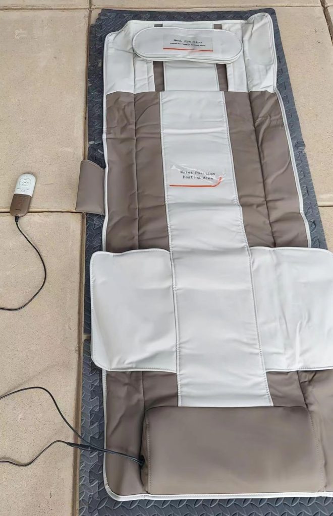 Full Body Massage Mat with Airbags Stretching & Heating, 3D Lumbar Traction & Relaxation, Back Massager Pad