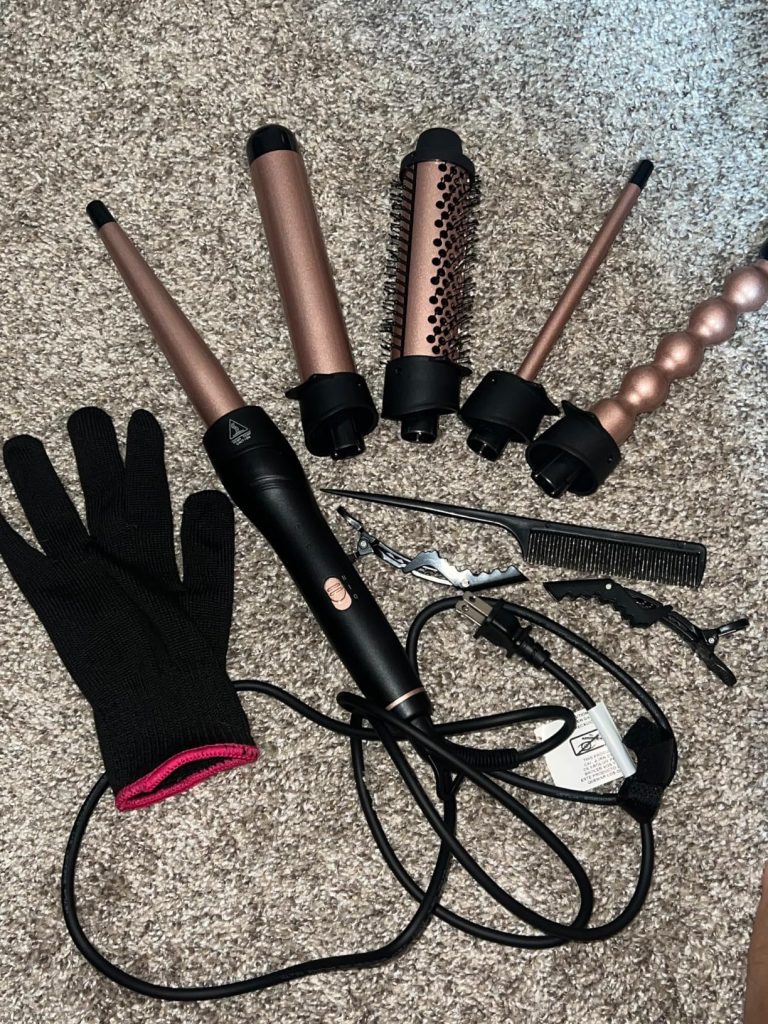 5 in 1 Curling Iron Set with Interchangeable Ceramic Barrels