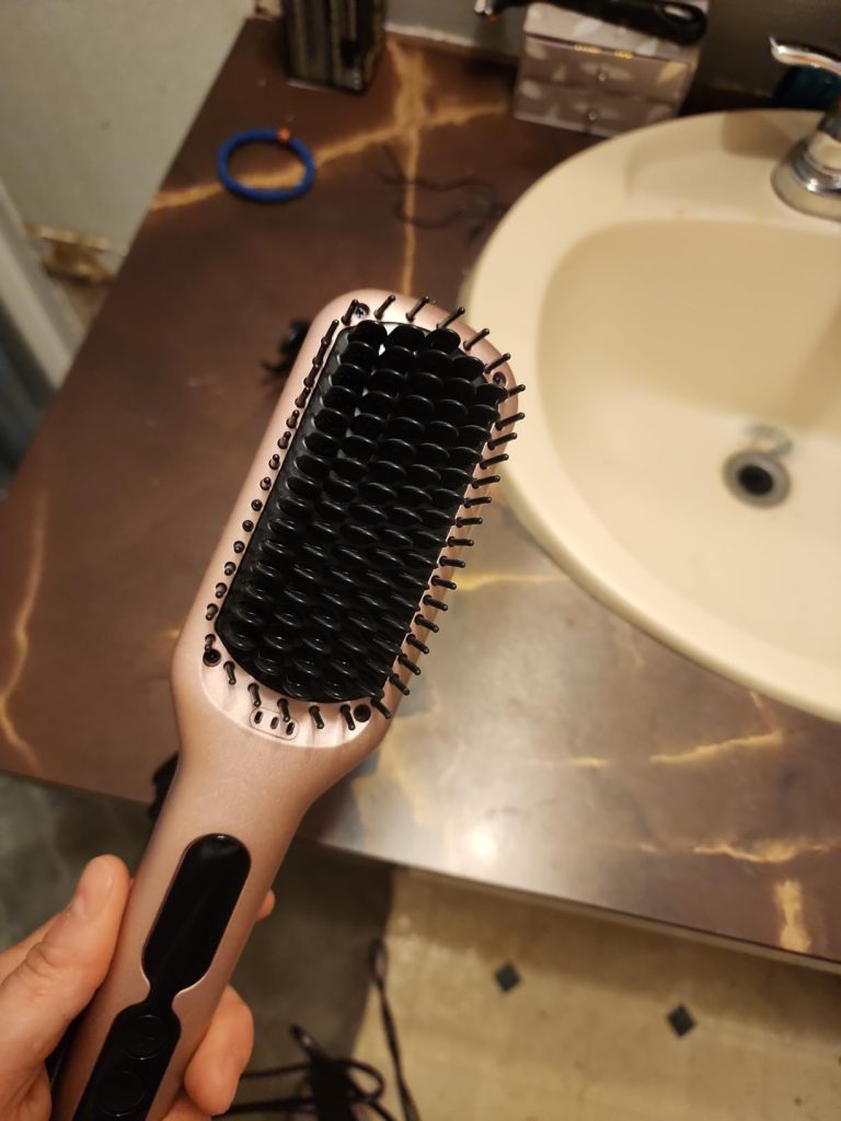 MEGAWISE Pro Ceramic Ionic Hair Straightener Brush