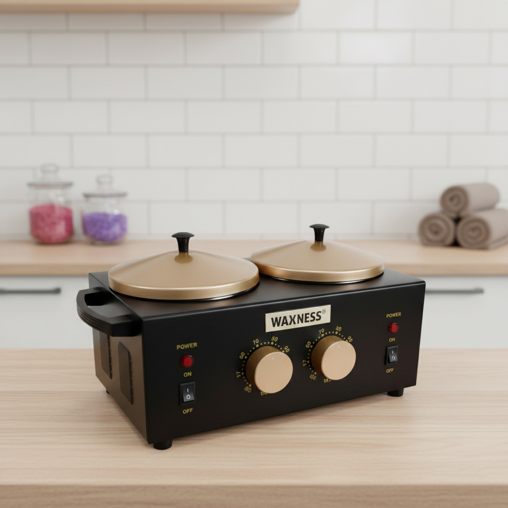 Waxness Professional Double Wax Heater WN-5002 E Black Elite Series