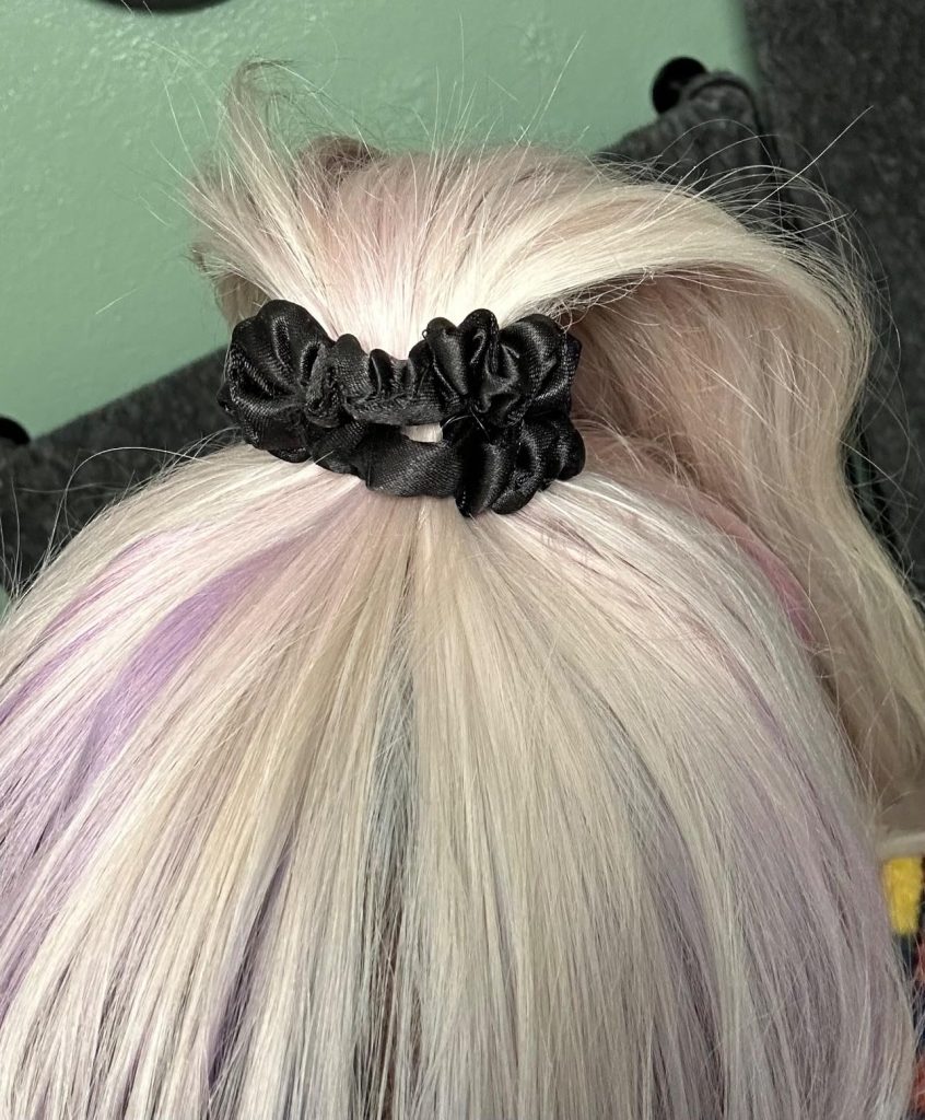 Silvr Bear Luxury Satin Skinny Scrunchies