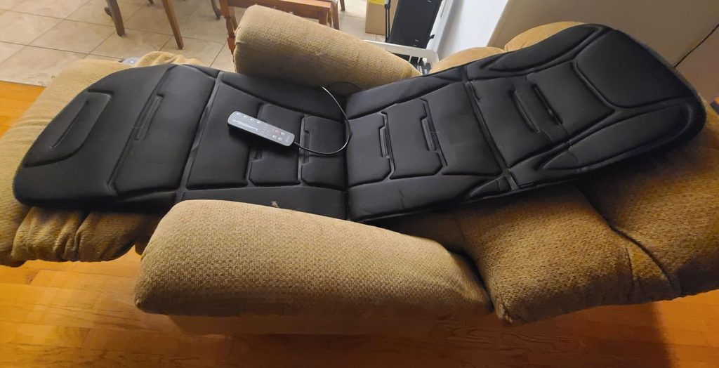 COMFIER Full Body Massage Mat Pad, Heating Vibrating Massage Chair Pad with 10 Vibration Motors