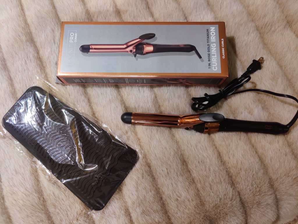 CONAIR INFINITIPRO Rose Gold Titanium 1-Inch Curling Iron