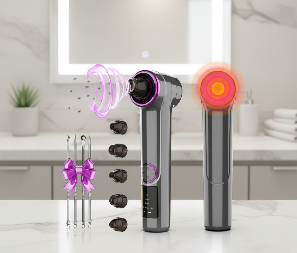 Blackhead Vacuum Remover with Heating Technology